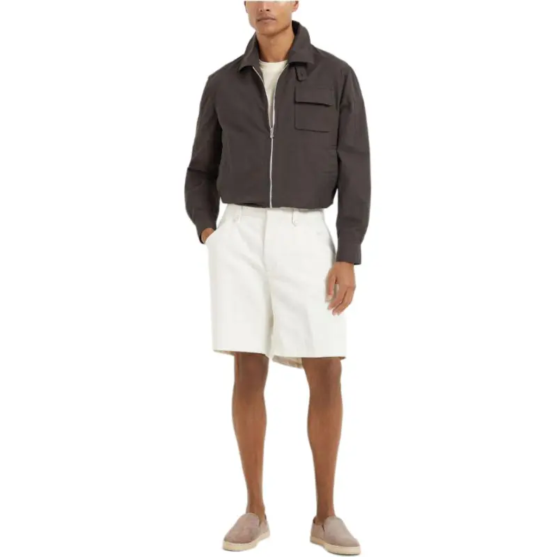 Brunello Cucinelli Long Sleeved Zipped Jacket-1