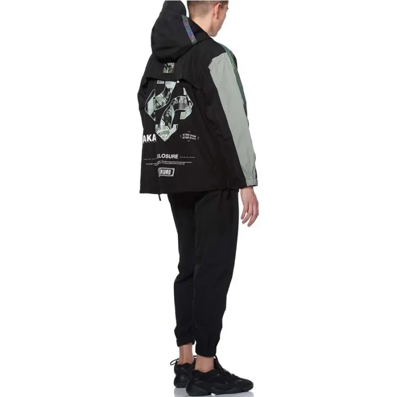 EVISU SS20 Jacket Men's Black/Deep Grass Green-7
