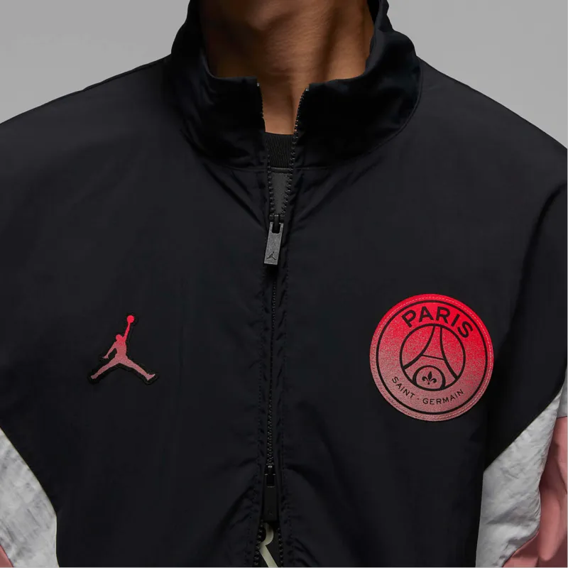 Jordan Paris Saint-Germain FW24 Jacket Men's Rust Pink/gray Black/sail White/infrared Red-6