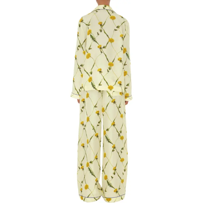 Burberry Dandelion print Silk satin Trousers-3