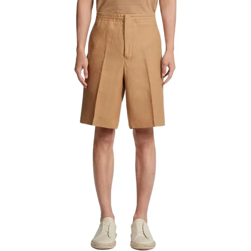 Zzegna Casual Shorts Men Light Army Green-1