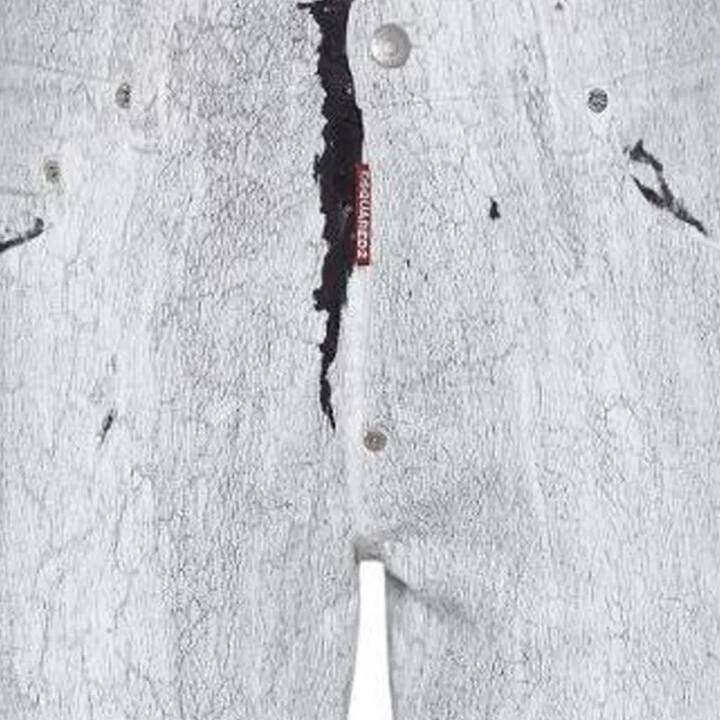 DSQUARED2 Crinkled Stretch cotton Jeans-3