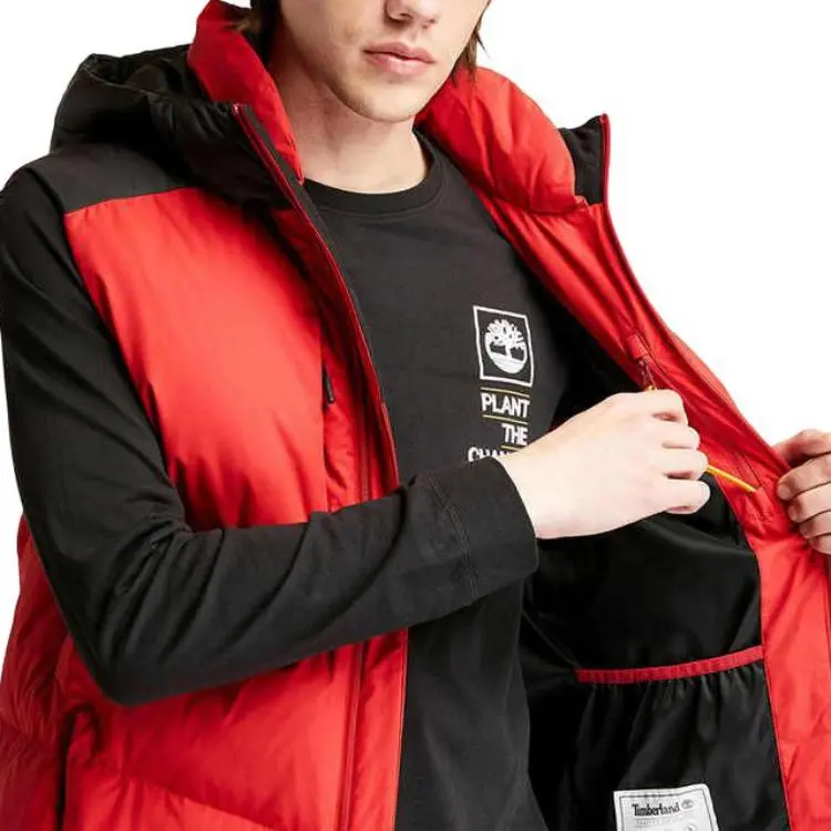 Timberland Vests Men Red Sage-5