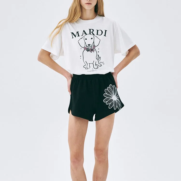 MARDI MERCREDI T Shirts Women's Ivory Pink-1
