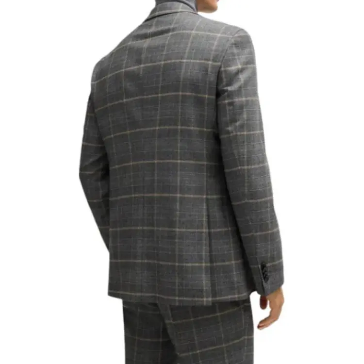 HUGO BOSS Checked Stretch wool Suit-4