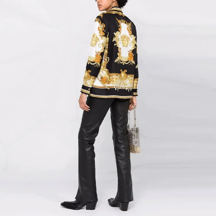 VERSACE Shirts Women's Black-3