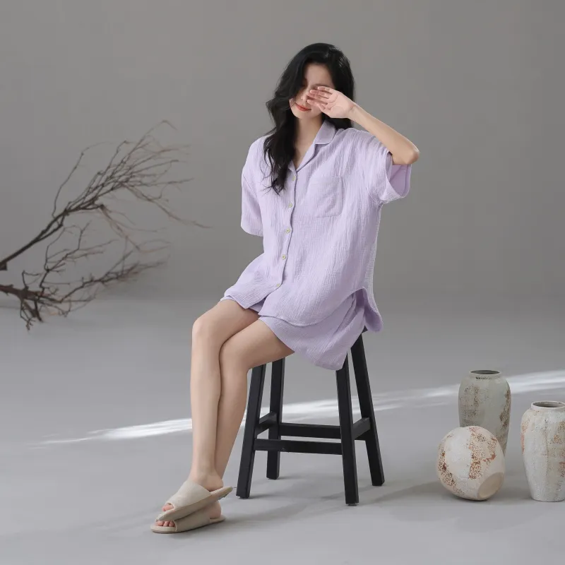 WANANNI Pajama Set Women's Light Purple-6