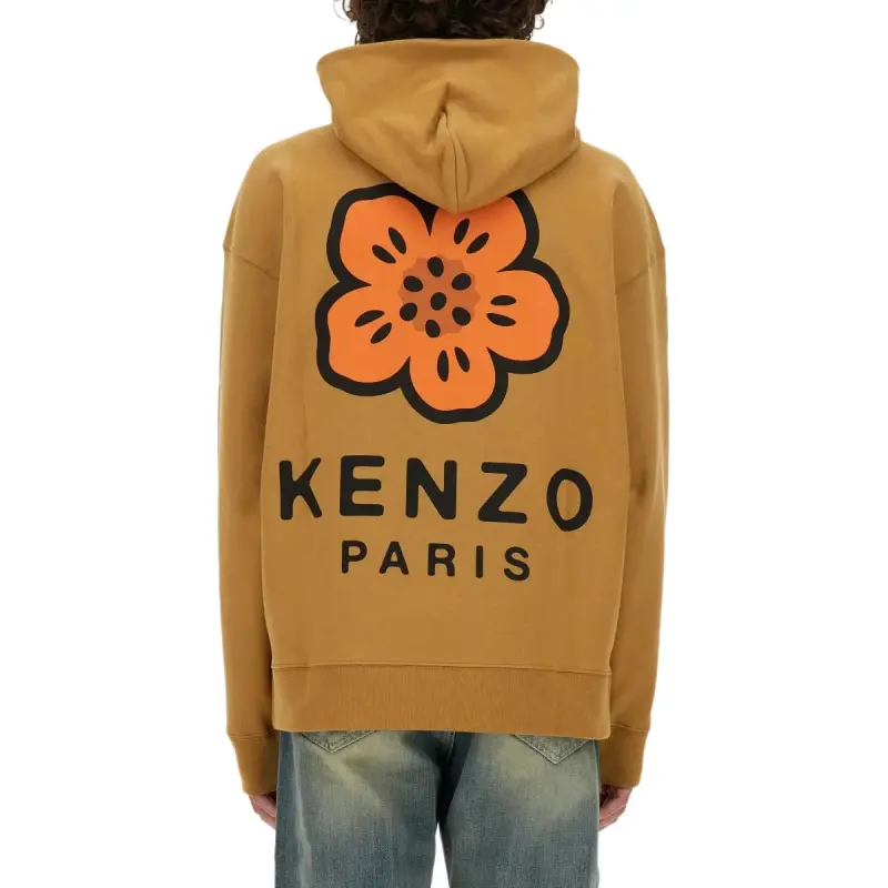 KENZO Boke Flower Embroidered Oversized Hoodie-3