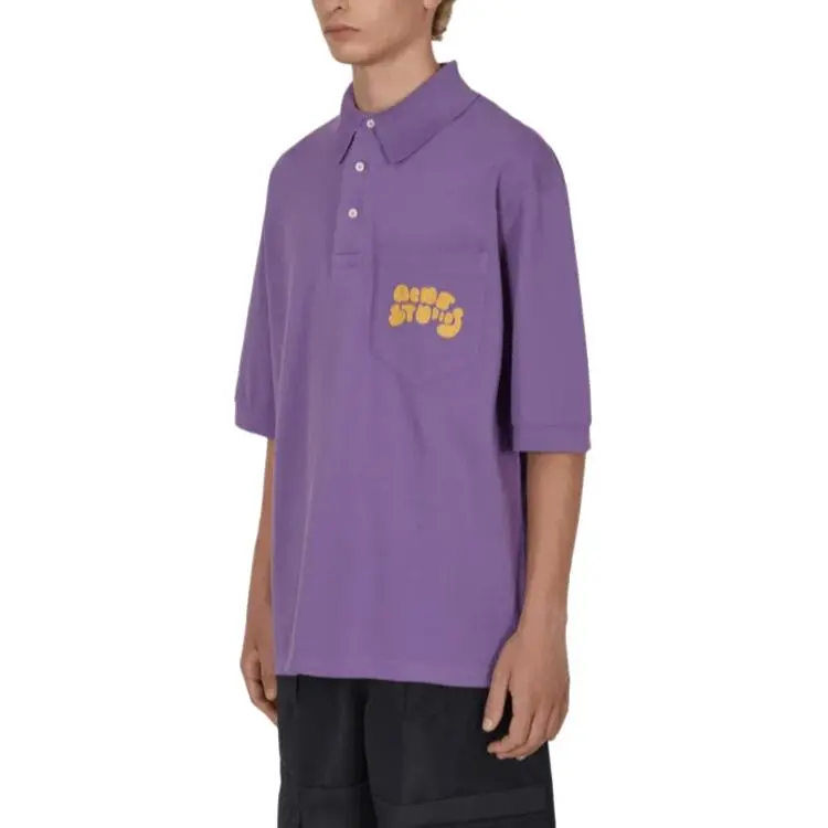 Acne Studios Polo Shirt Men's Purple-2