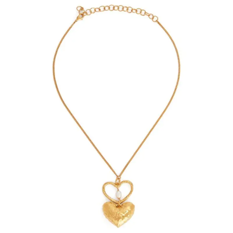 NINA RICCI Double Heart Necklace-1