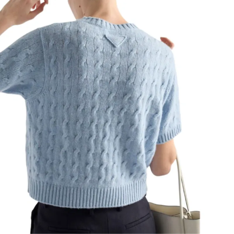PRADA Short Sleeved Crewneck Jumper-2