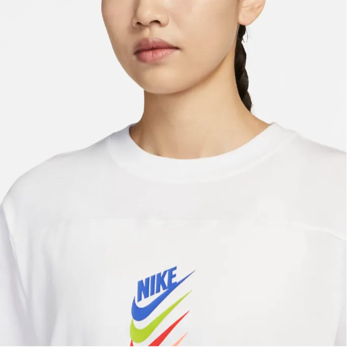 Nike Short Sleeved Dresses Women's White-5