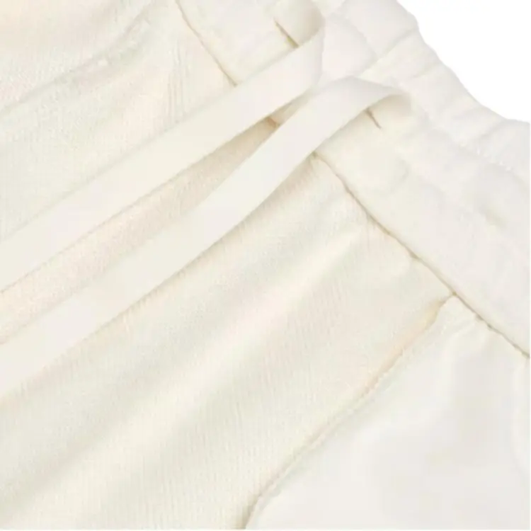 FILA Casual Sportswear Men Clothing Sets Standard White Sweatshirt+Oat Pants-1