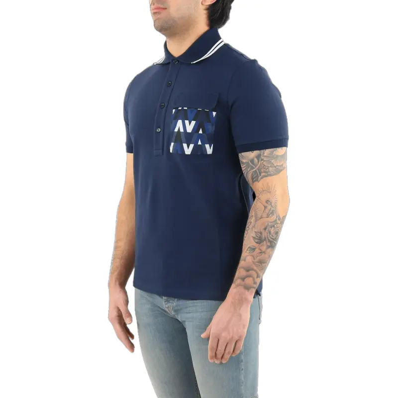 Valentino Polo Shirt Men's Dark Blue-4