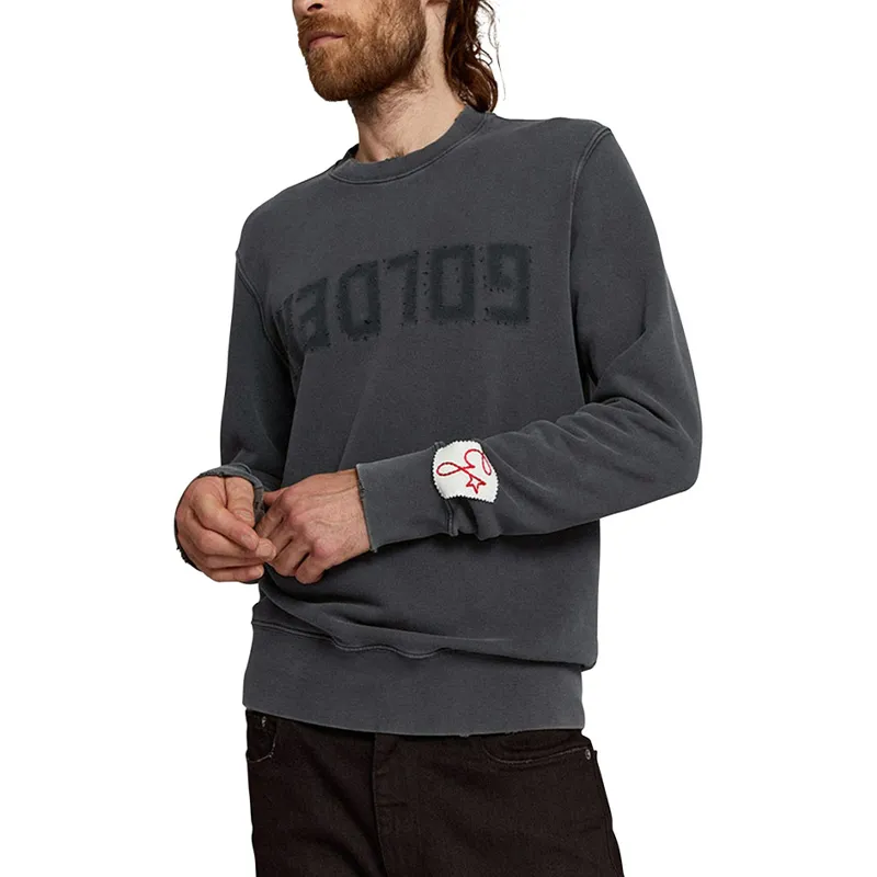 Golden Goose Deluxe Brand Logo Printed Crewneck Sweatshirt-4