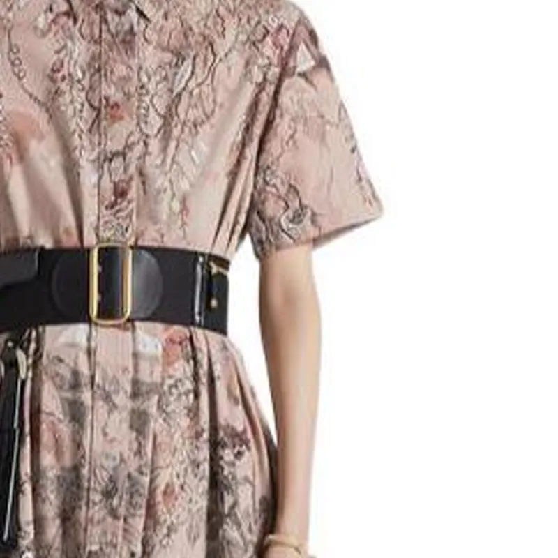 DIOR Short-Sleeved Dresses Women's Rose Pink-4