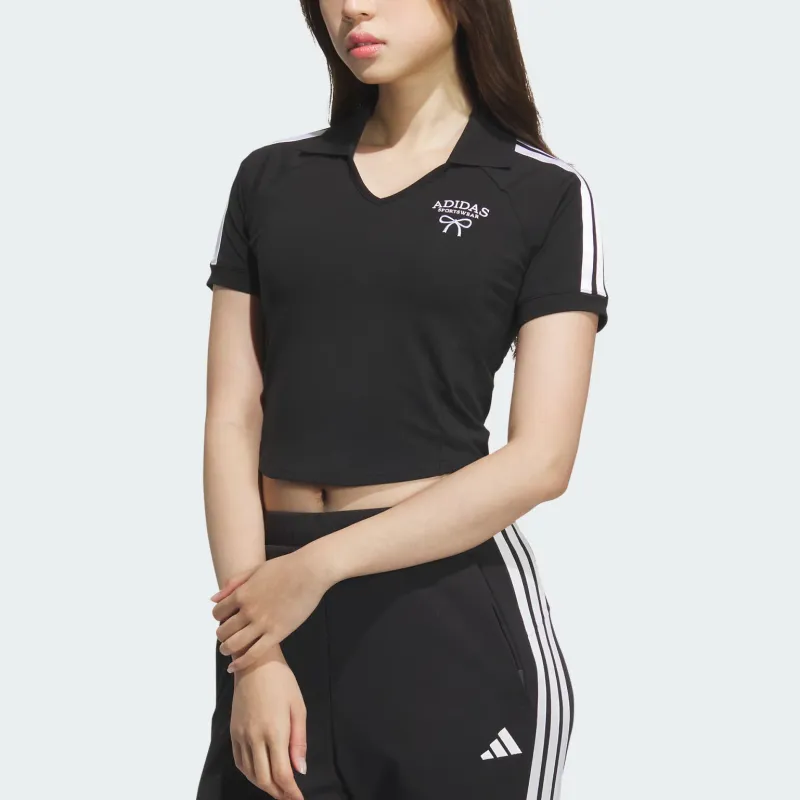 Adidas Dance SS25 Polo Shirt Women's Black-3