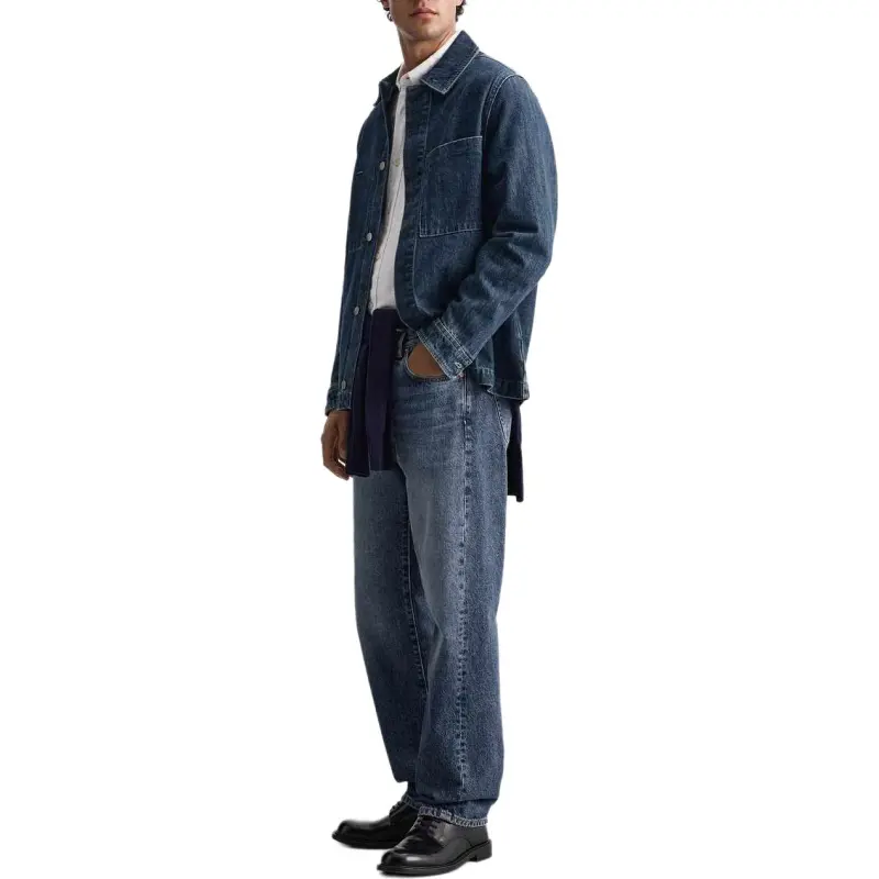 ZARA Denim Jackets Men Blue-2