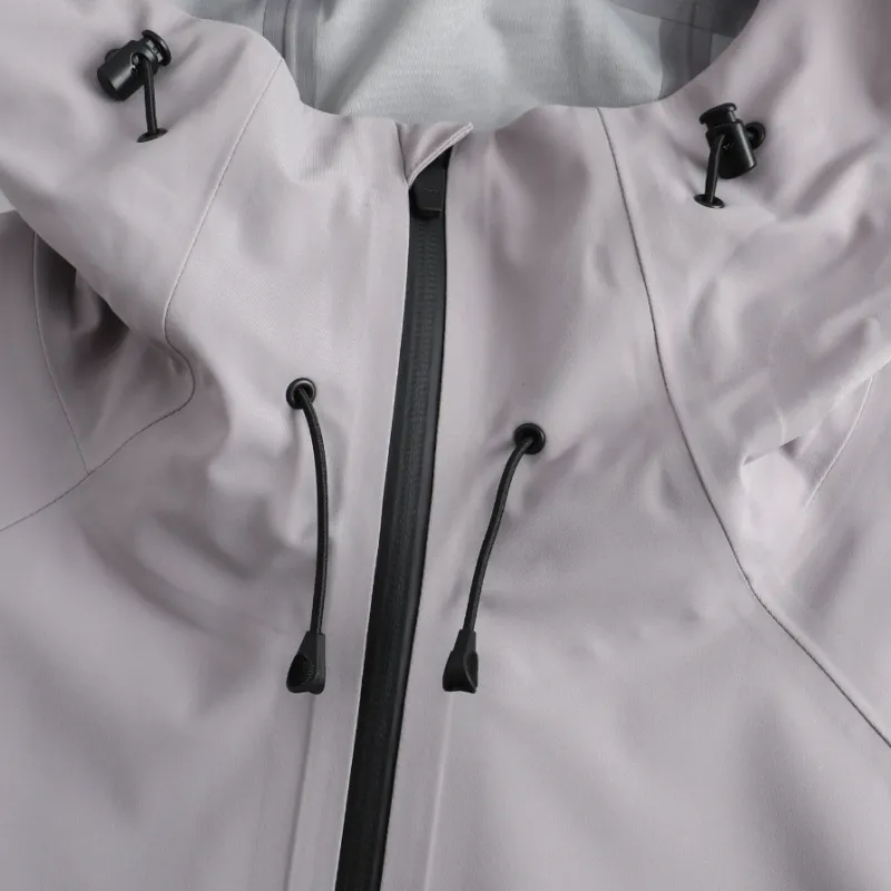DECATHLON MH500 Hiking Water Resistant Windproof Breathable Windbreaker Jacket Men's Light Gray-3