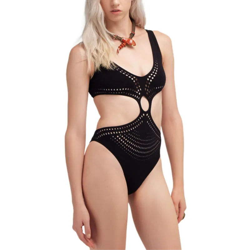 Roberto Cavalli Cut out Openwork Swimsuit-2