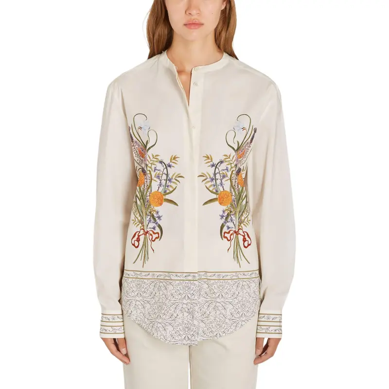 Giambattista Vall Marigold Bouquets Blouse-2