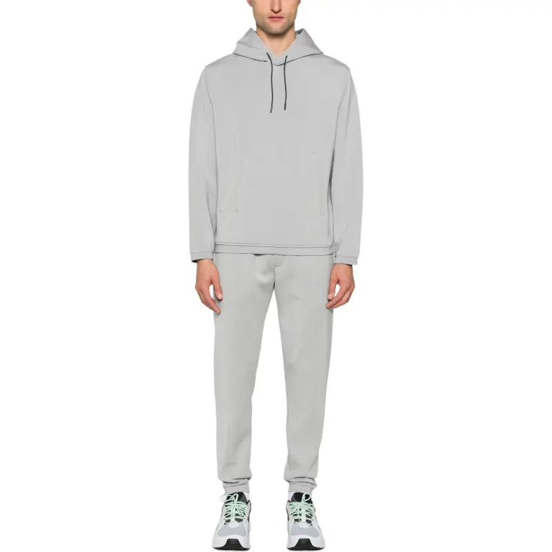 EMPORIO ARMANI Long Sleeved Drawstring Hoodie-1