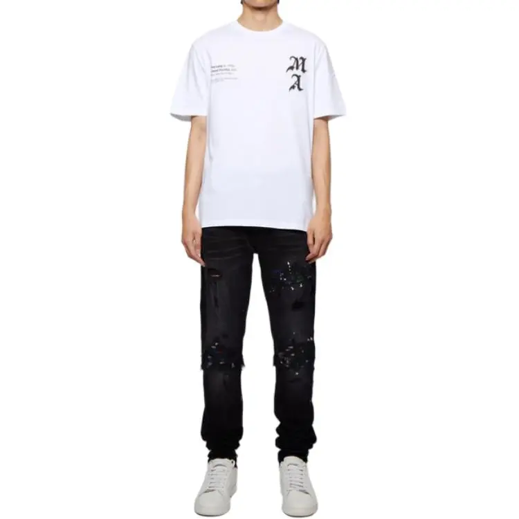 AMIRI X Wes Lang Checker Skull Tee-2