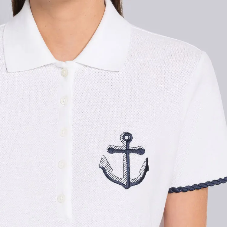 THOM BROWNE Anchor motif Polo Shirt-4