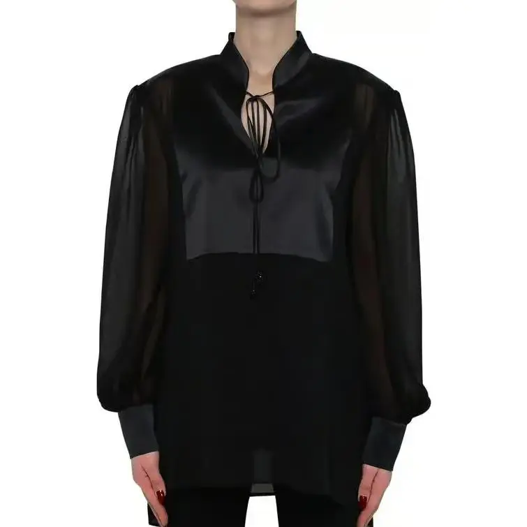 MaxMara Cut Out Long Sleeved Blouse-2