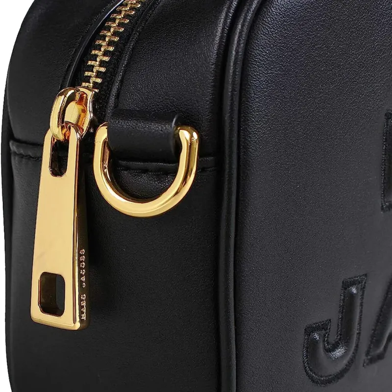 MARC JACOBS Flash Leather Small Square Camera Bag Shoulder Bag Crossbody Bag Unisex Black-4