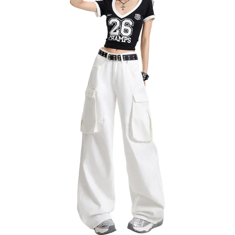 NHZN Jeans Women's White-1