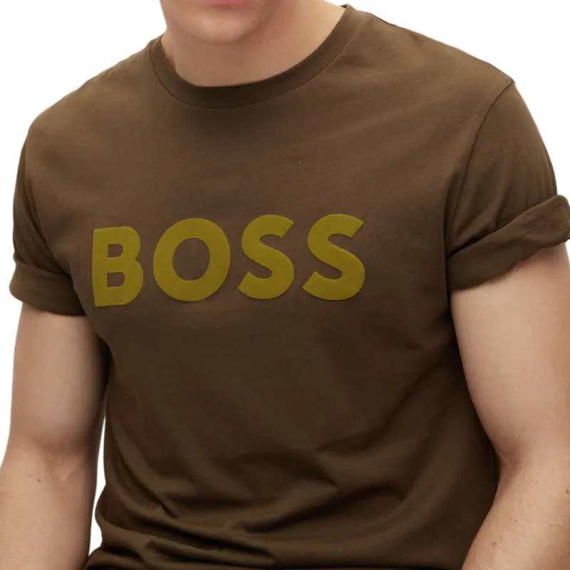 HUGO BOSS SS23 T Shirt Men's Dark Green-4
