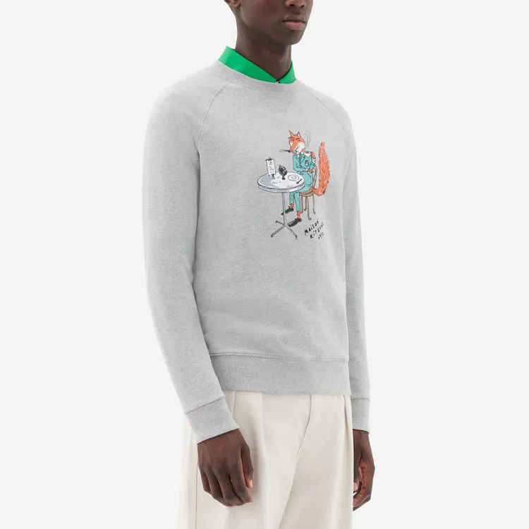 Maison Kitsune Sweatshirts Men Gray-2
