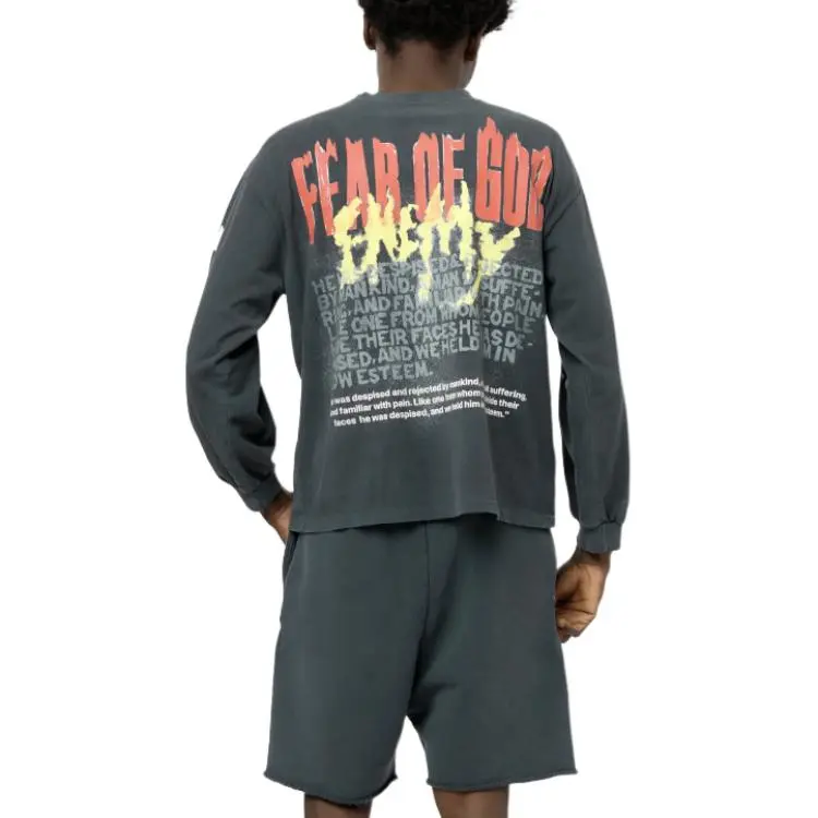 RRR 123 X Fear Of God Look It´s The Enemy Sweatshirt-2