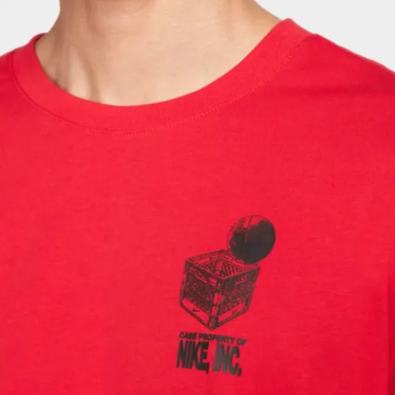Nike T Shirt Men's University Red-3