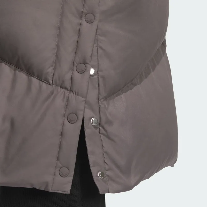 Adidas Originals LONG DOWN JACKET Down Jackets & Coats Women's Charcoal Gray-4