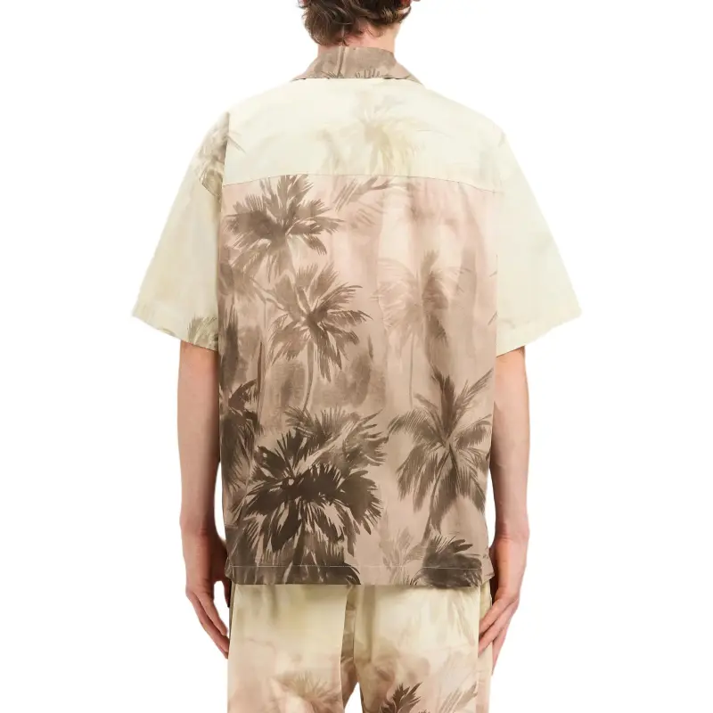 PALM ANGELS Sunset Palms Bowling Shirt-3