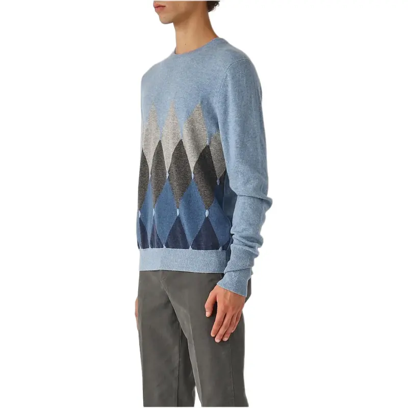 BALLANTYNE Diamond-pattern V-neck Sweater-2