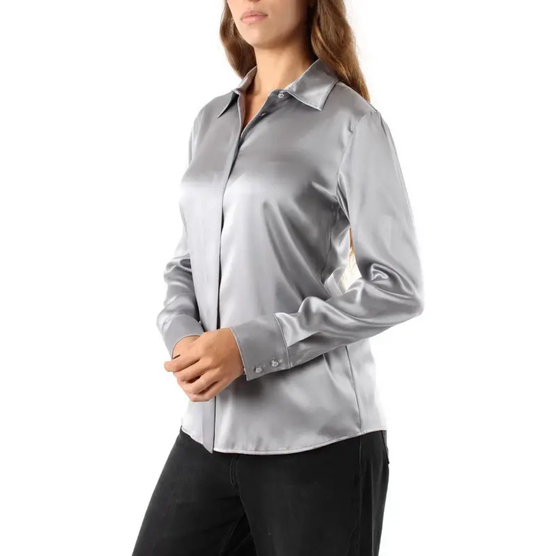MaxMara Studio Baden Silk Long sleeve Shirt-3