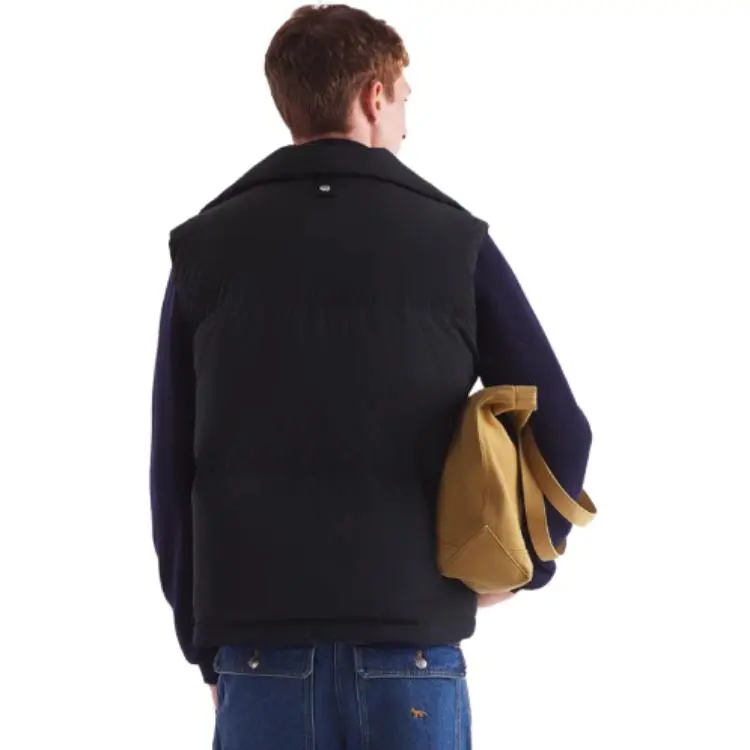 Maison Kitsune Fox Head Patch Puffer Vest-2