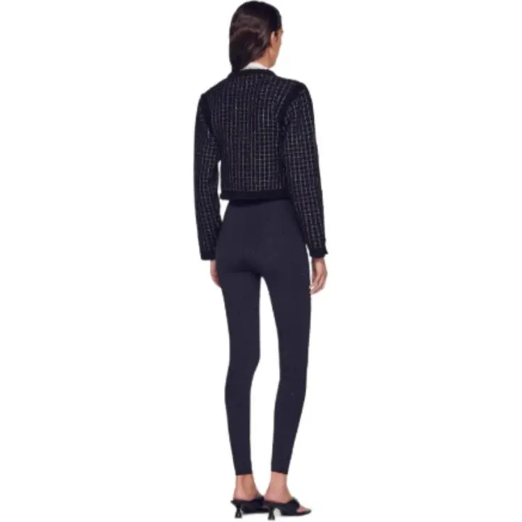 Sandro Metallic-threading Tweed Cardigan-1