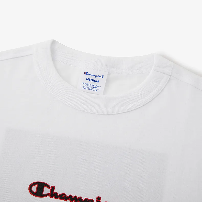 Champion FW24 BASIC T Shirt Unisex White-2