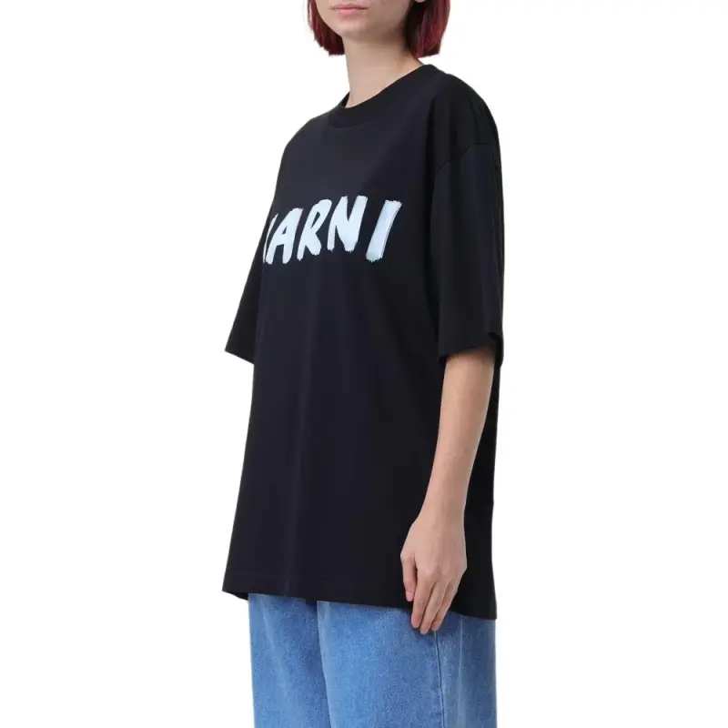 MARNI Logo T Shirt 'Black'-4