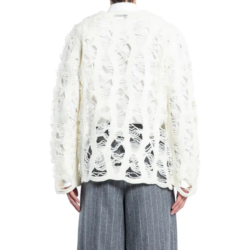 COMME Des GARCONS HOMME PLUS Shredded Knitted Jumper-1