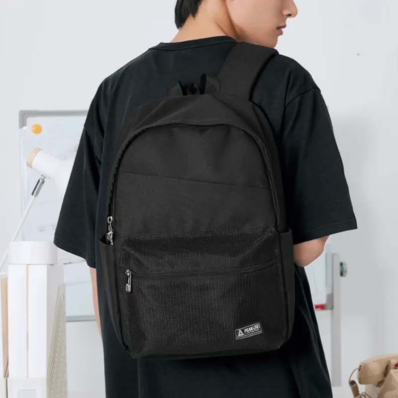 PEAK Fabric Backpack Regular Unisex Black-2