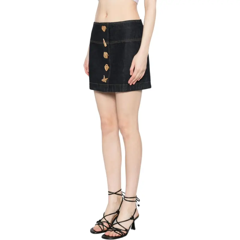 Zimmermann Crush Denim Mini Skirt-4