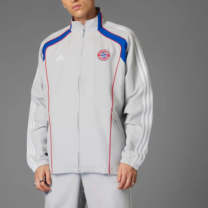 Adidas FC BayernTrack Jacket Men's Silver Gray-1