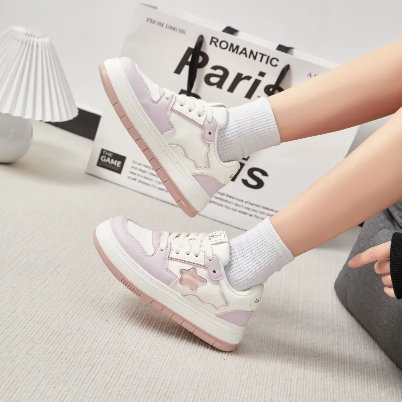 La Chapelle Lightweight Height Increasing Low-Top Skateboard Shoes Women's-19