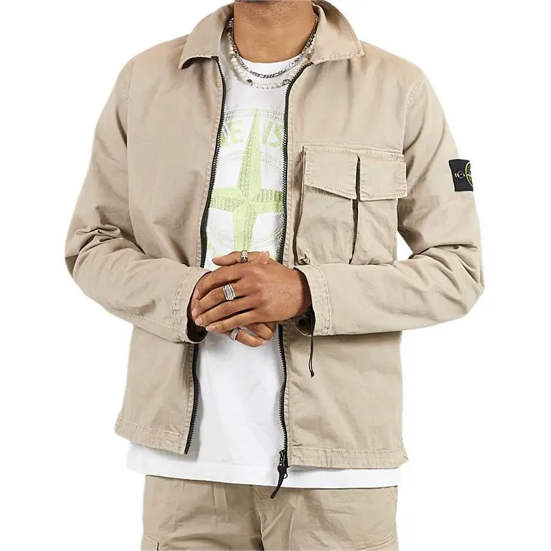 STONE ISLAND Jacket Men's Khaki-4