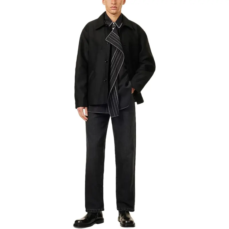 Lemaire Twisted Sleeve Buttoned Workwear Jacket-4